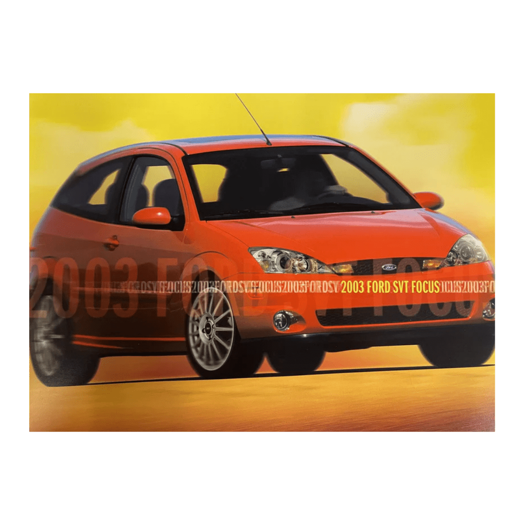 2003 SVT Focus Brochure - Ford Show Parts